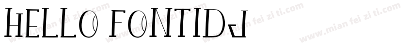 hello fontIDJ字体转换